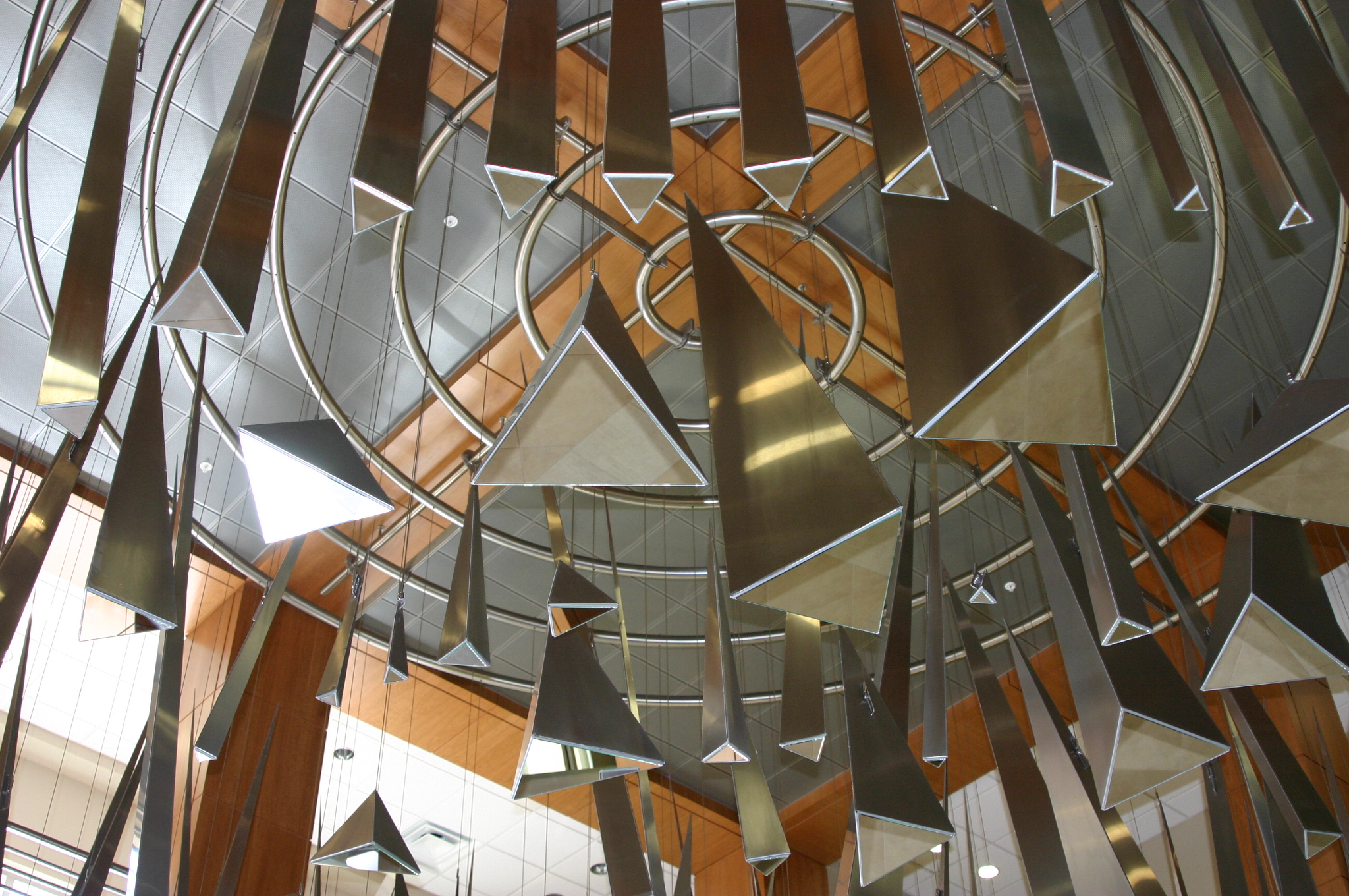 Hanging Metal Prisms