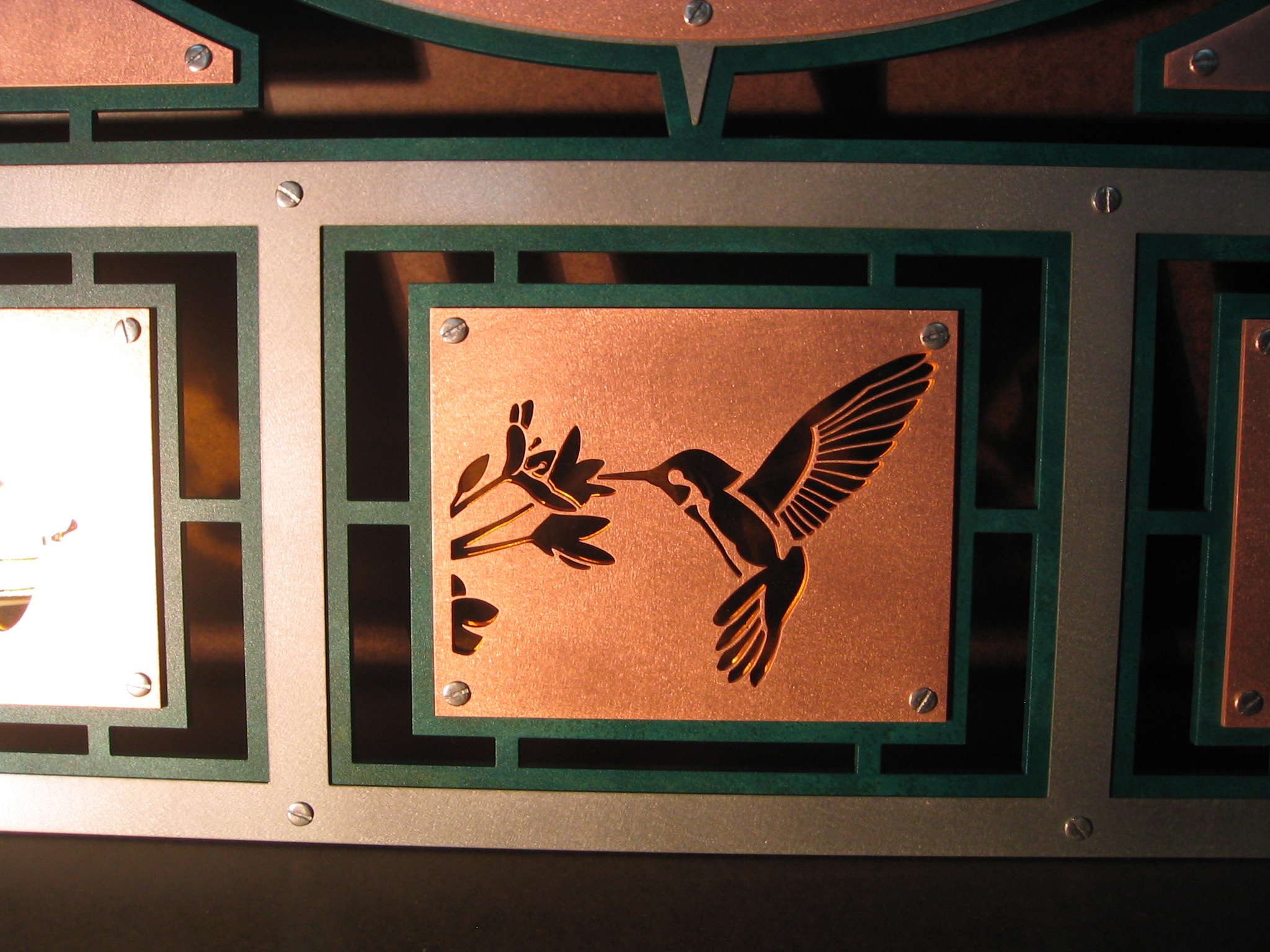 Copper plate with Wildlife scene