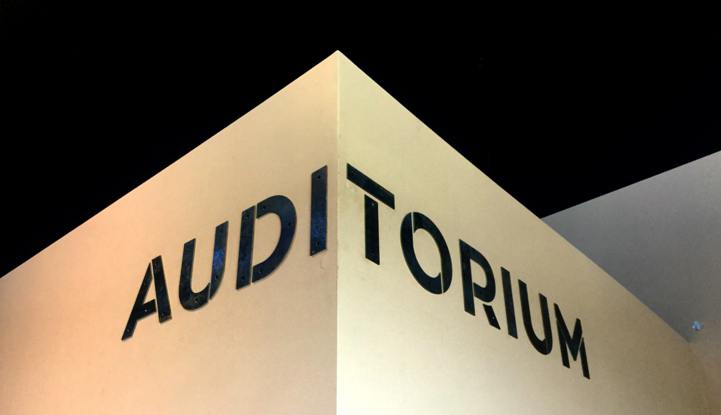 steel letters mounted directly to wall