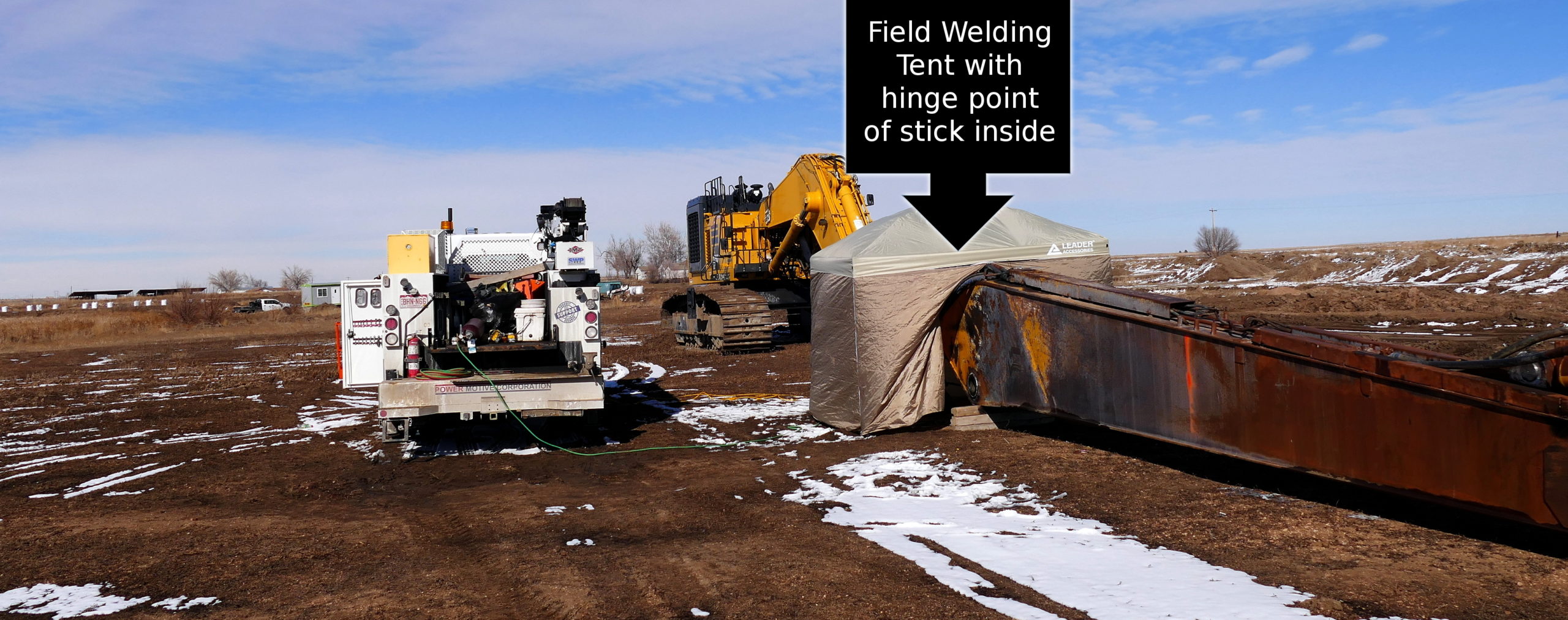 a16-field welding setup